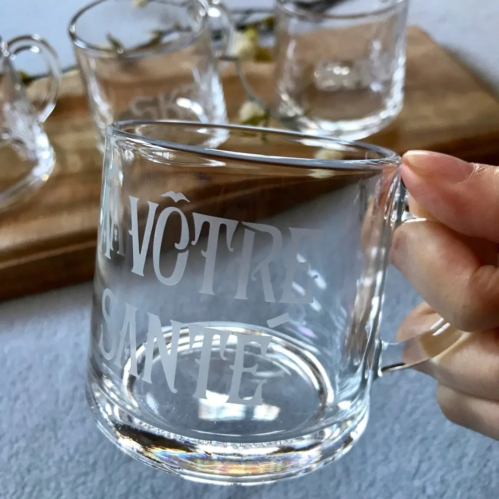 4 Coffee Glass Cups by Garrick
